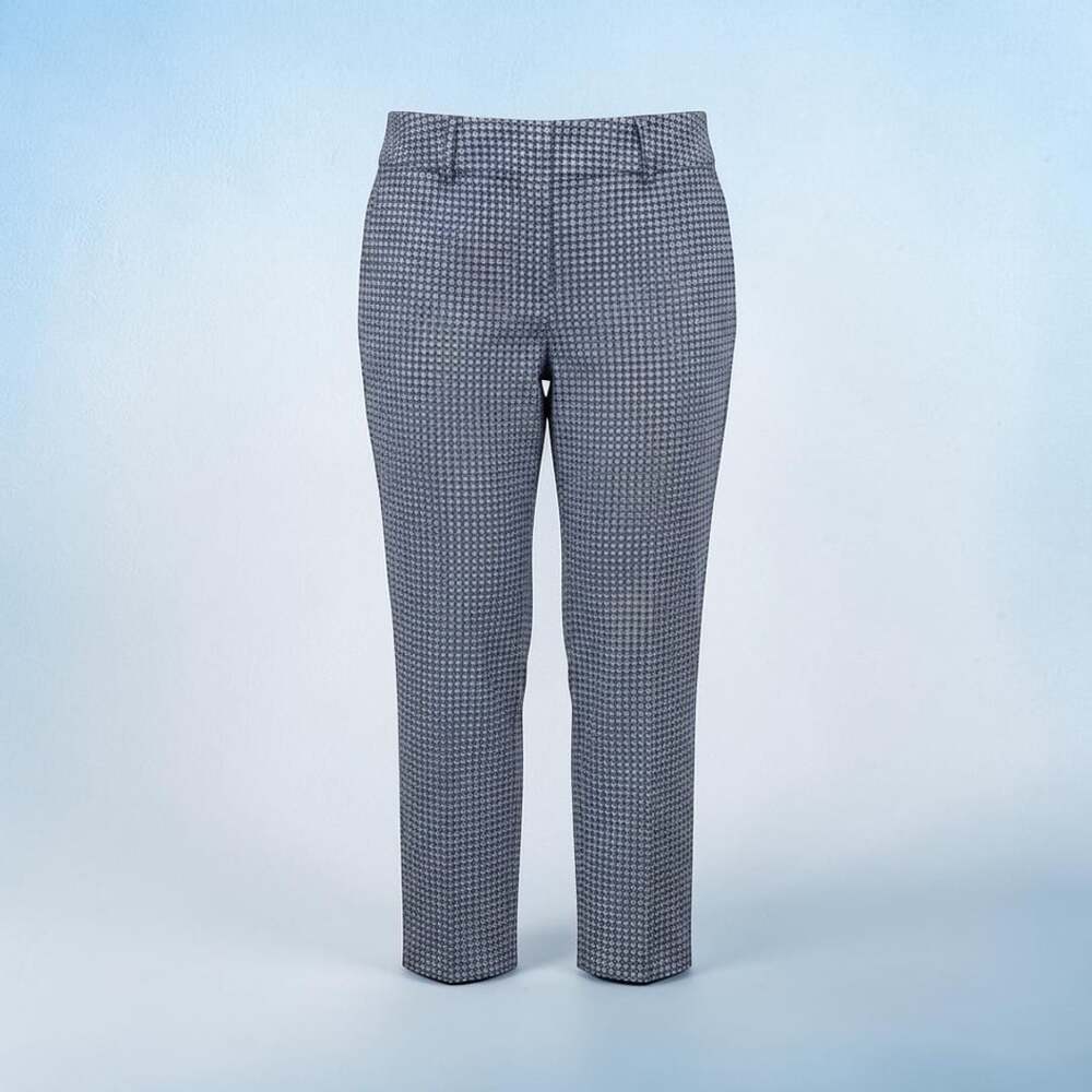 Ann Taylor Signature Geometric Print Crop Pants